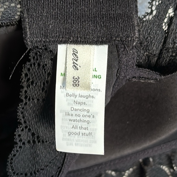 NWT Aerie Real Happy Soft Floral Lace Wireless Padded Bra - Picture 10 of 11